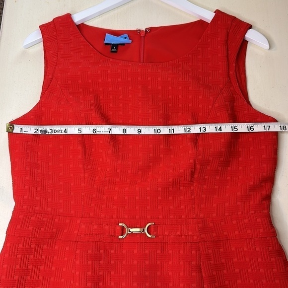 Talbots Red Shift Dress Size 8 - Picture 12 of 14